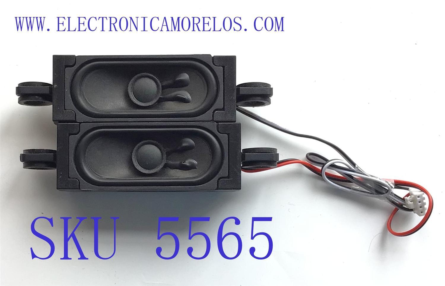 KIT DE BOCINAS PARA TV INSIGNIA ( 2 PZ ) NUMERO DE PARTE 42-WDF08D-JH1G / 8Ω 5W / MODELO NS-22D420NA18 	
